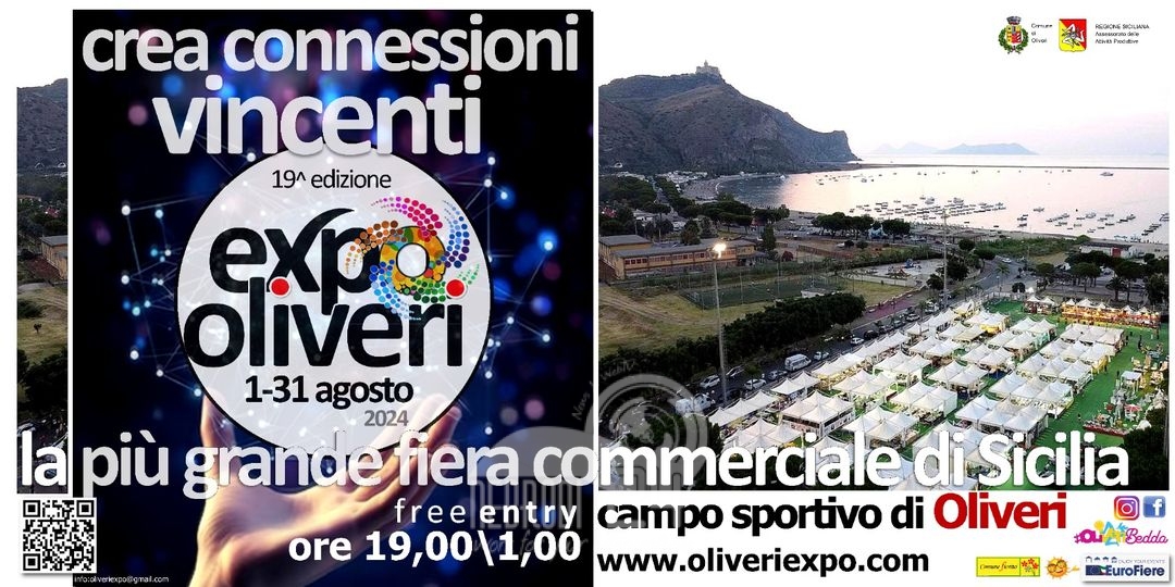 Oliveri – Dall’1 al 31 agosto 2024 torna l’ExpOliveri. L’incontro perfetto di tradizione e innovazione