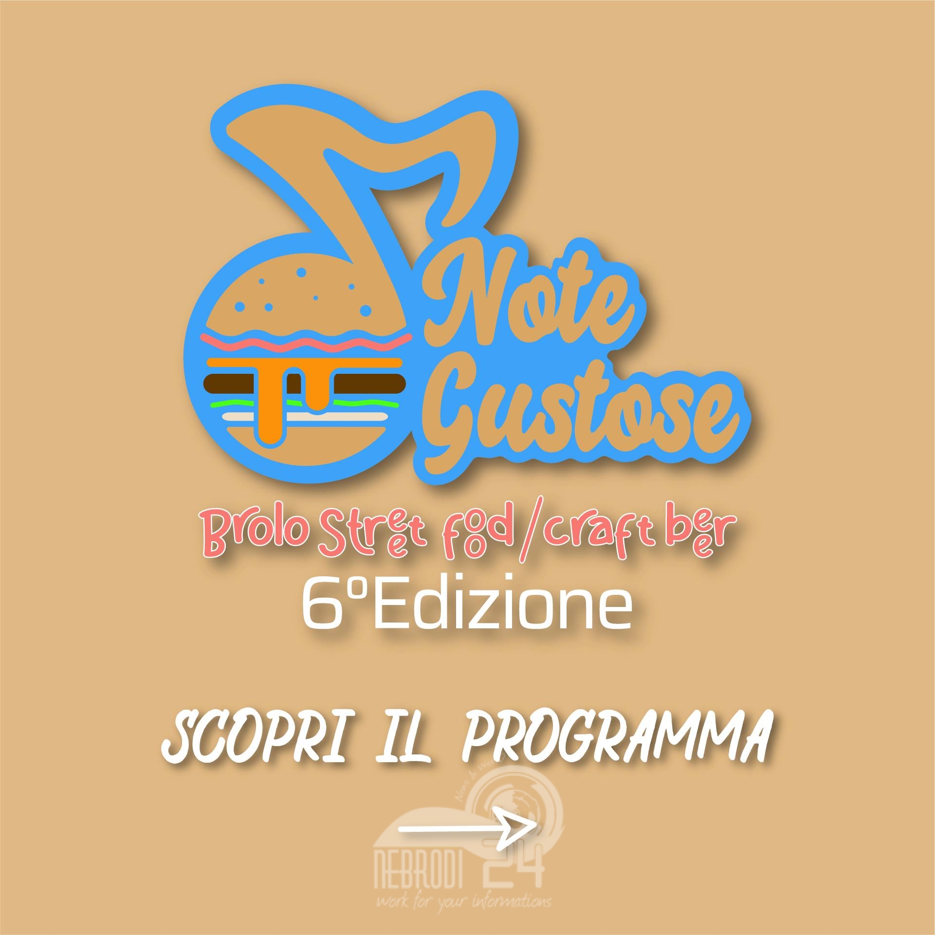 Brolo – Il 7 / 8 e 9 agosto la 6° edizione di Note Gustose