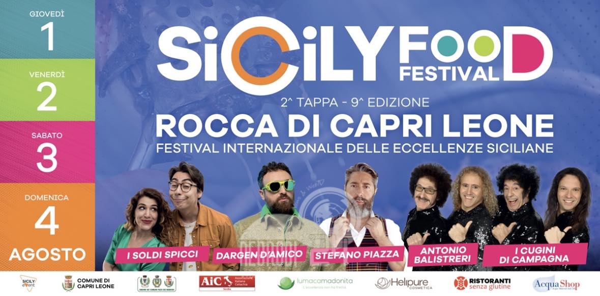 Capri Leone – Cambia la viabilità in occasione del Sicily Food Festival dal 1 al 4 agosto