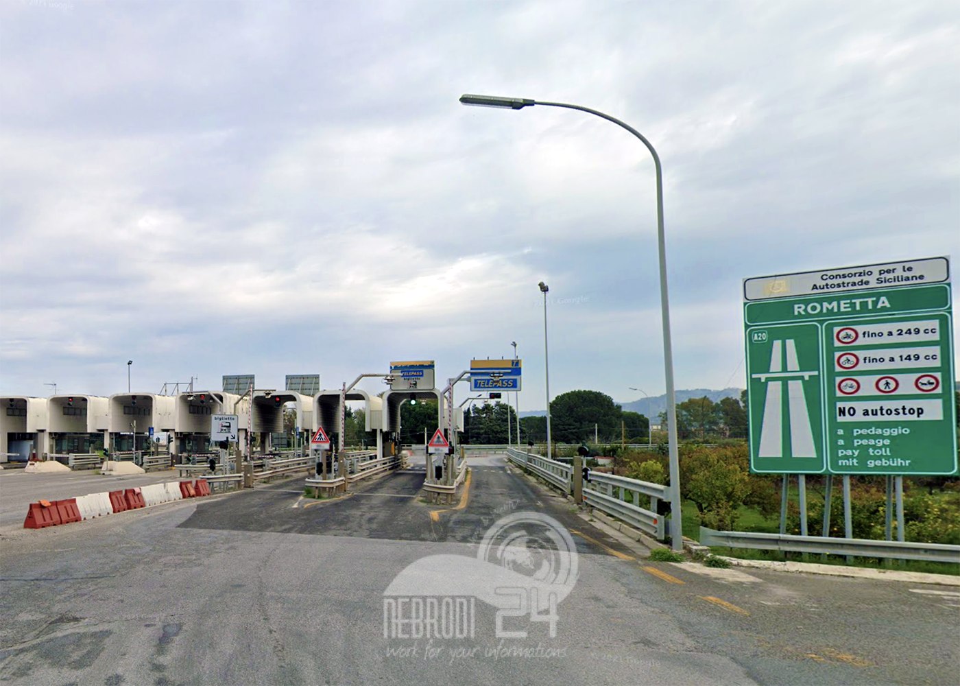 Autostrada A20: Chiuso tratto Rometta-Boccetta sino al 25 luglio dalle 22 alle 6