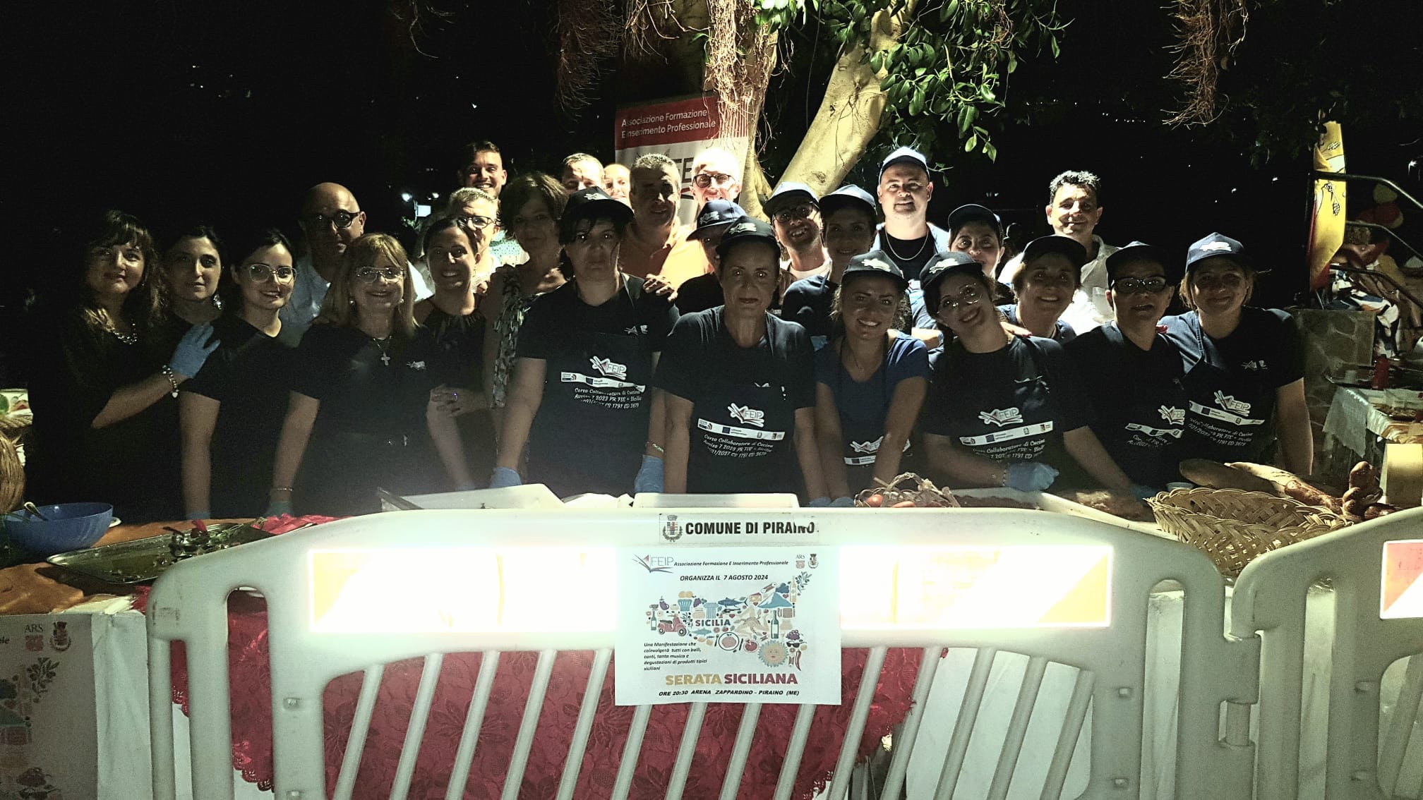 Piraino – Grande successo per la serata siciliana, organizzata dal centro di formazione Afeip