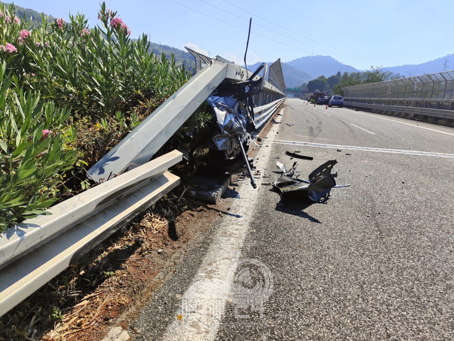 Brolo – Incidente A20: sequestrato il guardrail in attesa degli accertamenti di rito