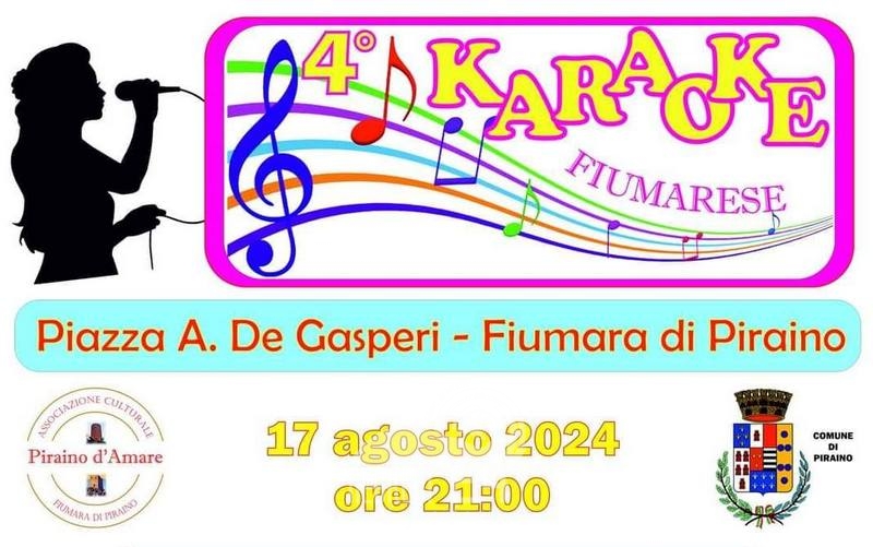 Piraino – Domani sera la 4° edizione del karaoke fiumarese