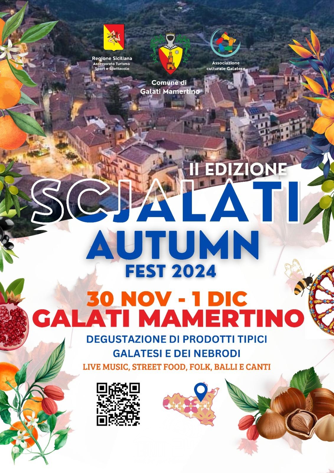 Galati Mamertino – Ecco il programma della seconda edizione di “Scjalati Autumn Fest”